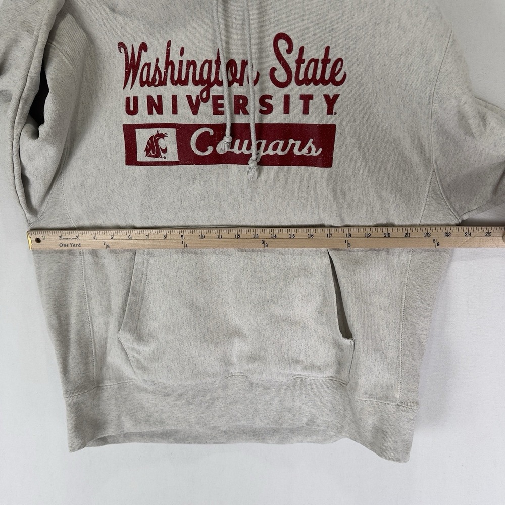 Vtg Champion Reverse Weave Hoodie Mens L WSU Washington State University Cougars - Picture 9 of 16